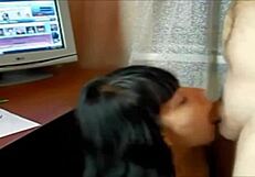 Brunette Teen's First Cock Ride Ends in Teacher Facial