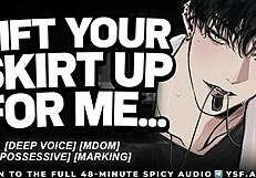 oh god my dominant boyfriend drags you into the changing room moaning wildly in roleplay