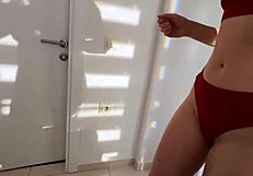 stepsis petite ass tempts me in shared hotel bedroom