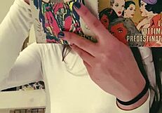 Girlfriend's secret thrill no bra slips out at wild italian party voyeur gaze