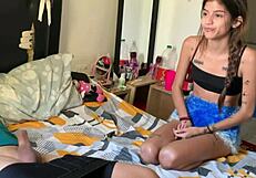 i was jerking off when stepsis walked in craving my cock full story