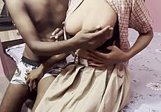 Hot Indian Schoolgirl Moans in Passionate After-School Creampie Ride