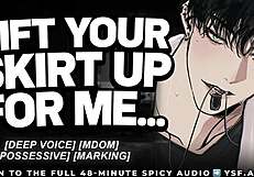 oh god my dominant boyfriend drags you into the changing room moaning wildly in roleplay