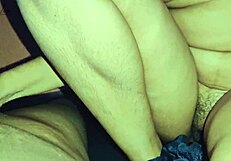 late night girlfriend rides huge cock cowgirl creampie in bed