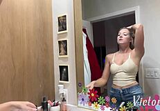 river lynn finds victor ray's big cock surprise homecoming fuck