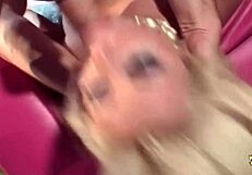 riding my huge dildo stretches my thick blonde booty ass ready for his big cock anal prep