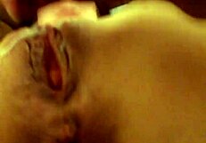 wife's shaved pussy grips big cock before massive cumshot blast