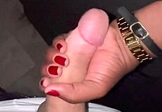 corny dude films wife creampied by stranger cocks at swingers gloryhole