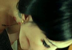 amateur fake tit latina slurps huge monster cock then fucks hard for dripping facial cumshot