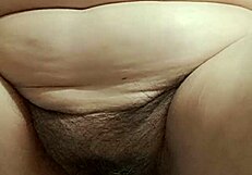 bbw wife first time spreads fat hairy pussy in lingerie
