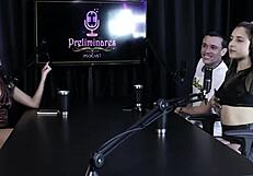 Loira Safada Moans Loud Strips Sheer Red Lingerie Sucks Thick Cock Yasmin Pariz