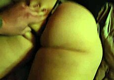 plump cheeks jiggle hard in tight thong panties from every angle