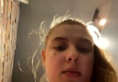 18yo bbw teen squirts outdoors fingering fat pussy with nipple clamps closeup