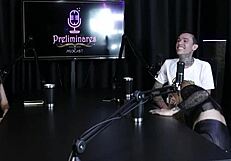 Loira Safada Moans Loud Strips Sheer Red Lingerie Sucks Thick Cock Yasmin Pariz