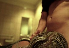 teddy tarantino's mall date with babe hayley davies ends in wild bathroom banging