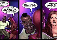 Angry black milf wife catches lipstick on bbc after interracial gangbang cheating