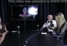 Loira Safada Moans Loud Strips Sheer Red Lingerie Sucks Thick Cock Yasmin Pariz