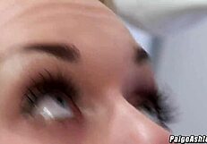 Paige Ashley And Cindy Behr Stockings Heels Threesome Fuck Fest At Work