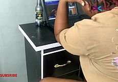 rainy day wanna watch ebony chubby get ripped fucked squirt creampie??