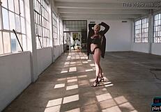 Skye Blue's Massive Natural Tits Burst from Ripped Clothes