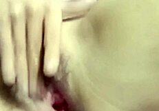 Hubby Jerks Wife's Dripping Hairy Beaver Till She Cums Hard!