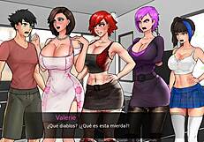 athletic milf goddesses with big asses and tits tease monster cocks in tight confinement