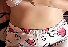 chica heats up watching hot porn video gets super horny