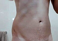 seductive smooth shave leads to hottest handjob tease