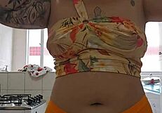 Teasing My Short Shorts to Beg for That Thick Cock Inside