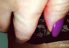 naughty babe secretly fingers pink pussy in public restroom voyeur