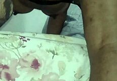 Chubby hairy Latina BBW gulps cock before anal cum on ass