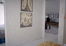 our unplanned threesome with big titted blonde latina maid in stockings exploded