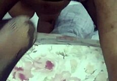 Chubby hairy Latina BBW gulps cock before anal cum on ass