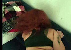 Latina Wife Sucks Hubby's Monster Cock Like Vacuum Then Takes Cum In Pussy