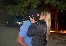 i watch my wife spread for her bull's cock right on the beach cuck humiliation