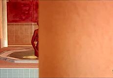 Blonde seduces muscular foot licker into wild pounding session