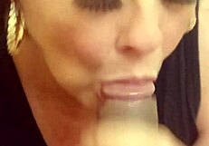 imagine this white slut backing it up slow-mo on fat black cock pov