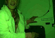 Public agent babe measures monster cock then rides it outdoors hardcore