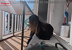 i give a public blowjob by the sea with my partner trailer