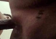 imagine this white slut backing it up slow-mo on fat black cock pov