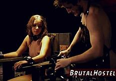 Desperate Teen Flashes Small Tits in Frustrating Bondage Fart Torment