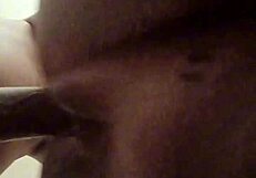 imagine this white slut backing it up slow-mo on fat black cock pov