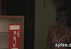 lesbian milfs tempt fate outdoors in amateur flashes