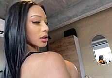 Petite latina teen gaping ass fucked rough pov deepthroat monster cock