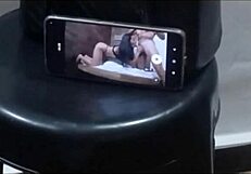 lunaferrari's athletic brunette ass in lingerie at hotel while hubby's fishing with his best friend