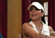 little kimmy kimm smashes romi rain's big boobs before tennis practice