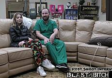 Petite Nurse Daisy Bean Spreads Pussy for Patient's Cum Blast