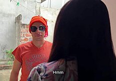 i fuck sexy delivery guy's huge cock deep in my latina ass