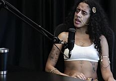 bibi hourani's sheer red tease: pay for patience or watch her nude siririca?