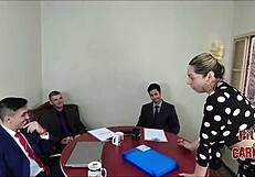 wet milf employee bareback big ass pussy fucked blows everyone sofa test